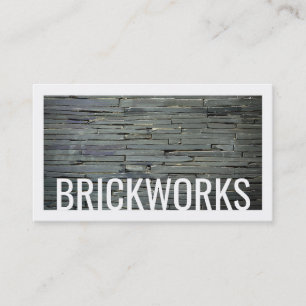 Brickworks Grey Brick Background Business Card