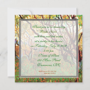 brida shower, Orchard in Blossom Vincent van Gogh Invitation