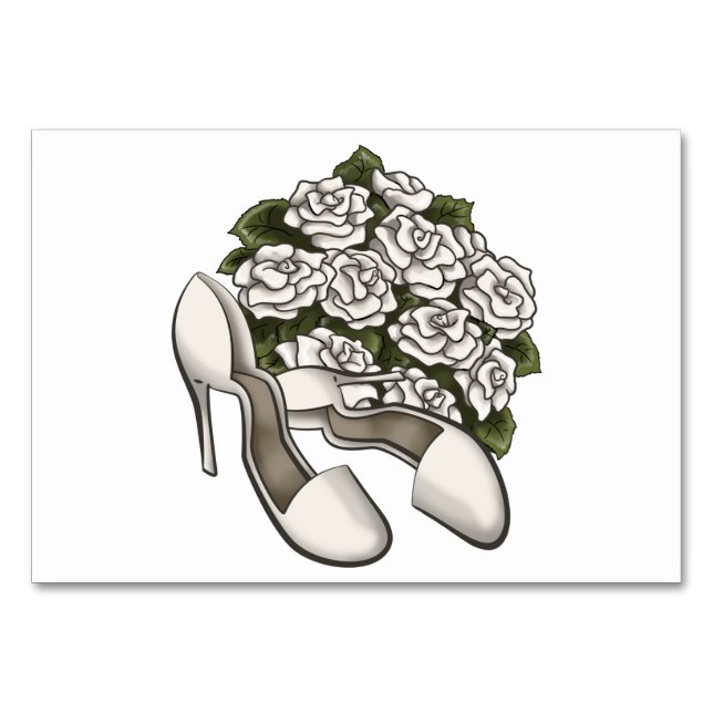 Bridal Accessories Table Number (Front)