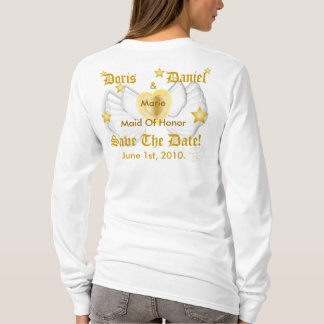 Bridal Angel Maid Of Honour T-Shirt-Customize T-Shirt