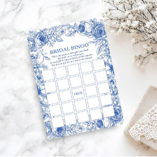 Bridal Bingo Blue Floral