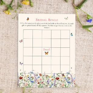 Bridal Bingo   Bohemian Wildflowers & Butterflies