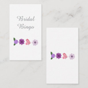 Bridal Bingo Cosmos Bridal Shower Table Tent Sign Card