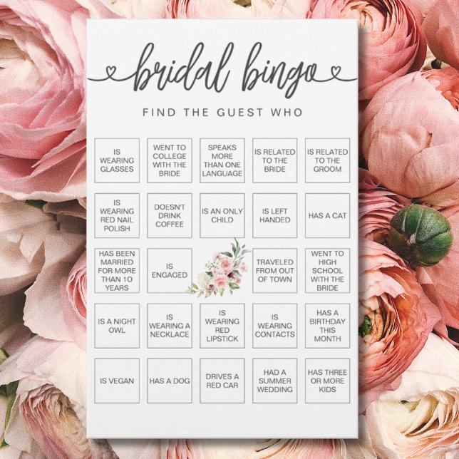  Bridal Bingo Find the Guest Bridal Shower Game (Creator Uploaded)