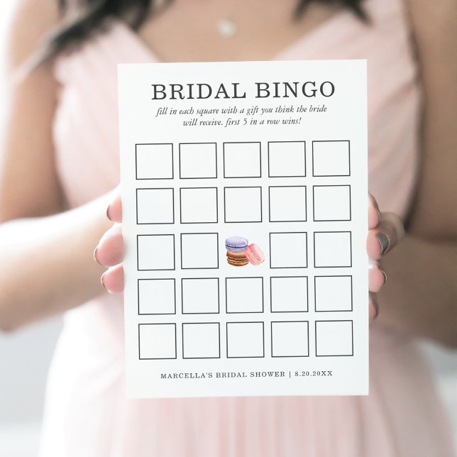 Bridal Bingo | French Macaron Invitation (Creator Uploaded)