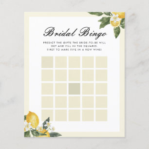 Bridal Bingo Main Squeeze Bridal Shower Game