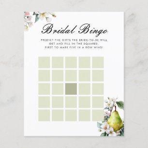 Bridal Bingo Perfect Pear Bridal Shower Game