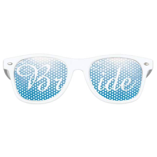 Bridal Bliss Shades: Customize Your Seascape  Retro Sunglasses (Front)
