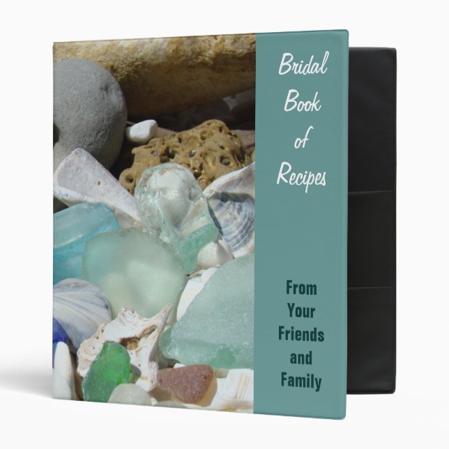 Bridal Book of Recipes From Family & Friends Bride Binder (Front/Inside)