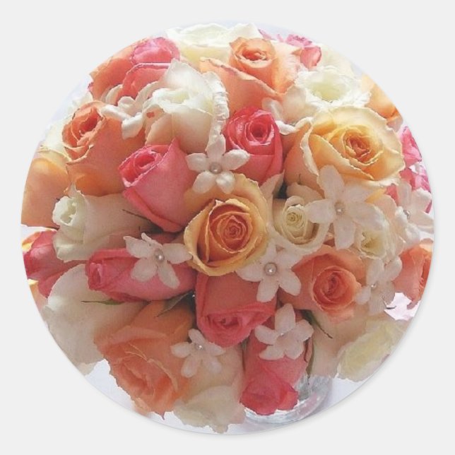 Bridal Bouquet Envelope Seal Stickers (Front)