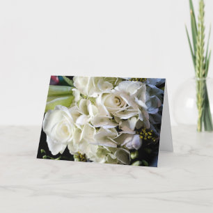 Bridal Bouquet Wedding Card
