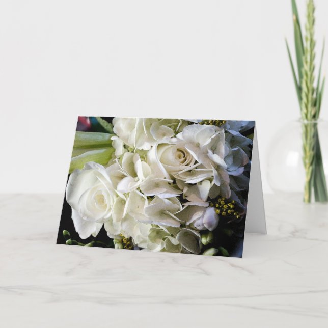 Bridal Bouquet Wedding Card (Front)