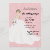 Bridal boutique open house choose background colou