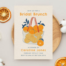 Bridal Branch & Lunch Watercolor Orange Juice 