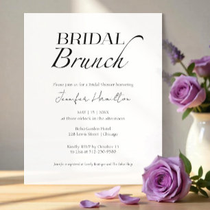 Bridal Brunch Black & White Bridal Shower