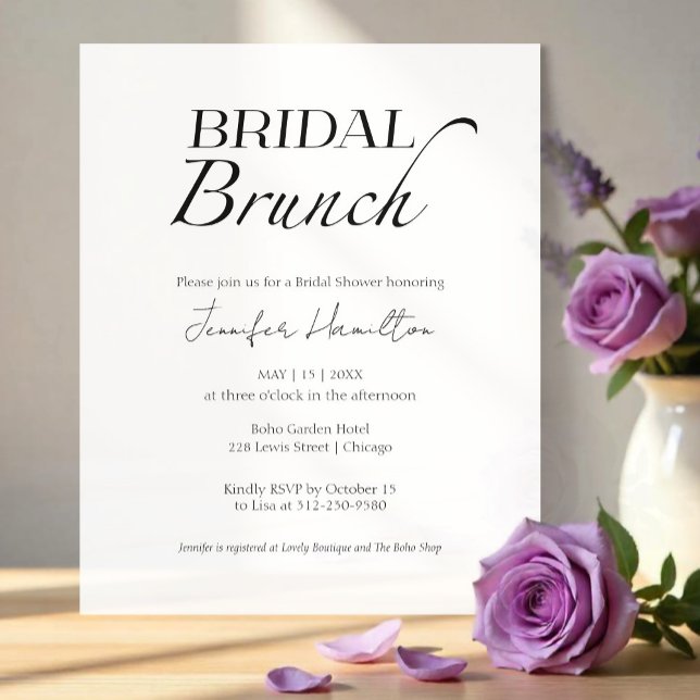  Bridal Brunch | Black & White Bridal Shower (Creator Uploaded)