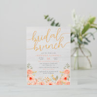 Bridal Brunch Hand-Painted Roses & Script In Real
