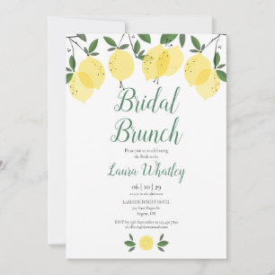Bridal Brunch Lemon Bridal Shower Invitation