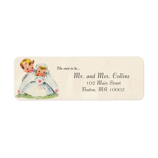 Bridal Couple Labels (Front)