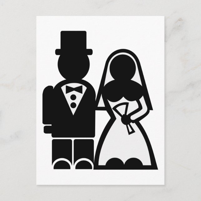 Bridal couple postcard (Front)