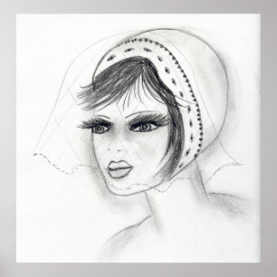 Bridal Deco Girl Poster