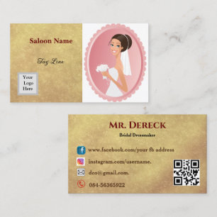 Bridal dressmaker Business Card