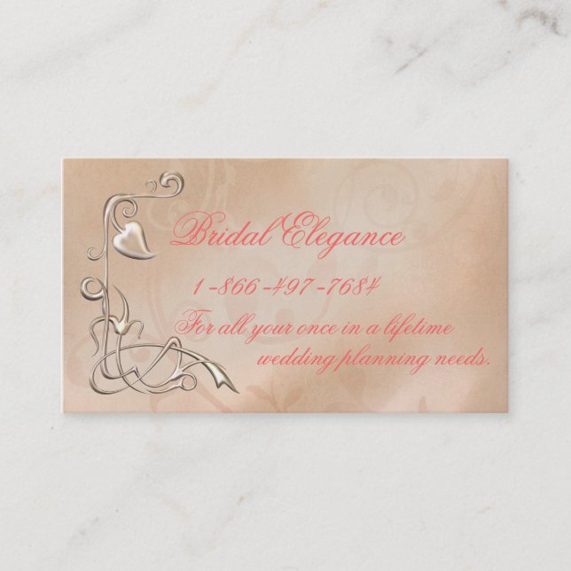 Bridal Elegance Business Card (Front)