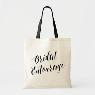 Bridal Entourage Script   Bachelorette Tote Bag