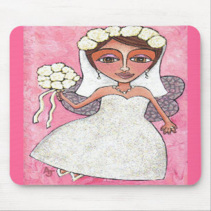Bridal Fairy & Roses - mousepad
