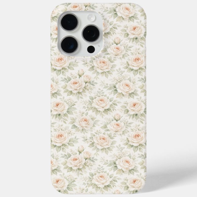 Bridal Floral Pattern Case-Mate iPhone Case (Back)