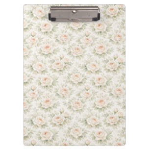 Bridal Floral Pattern Clipboard