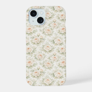 Bridal Floral Pattern iPhone 15 Case