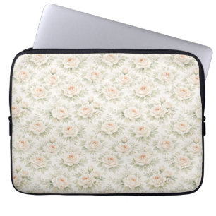 Bridal Floral Pattern Laptop Sleeve