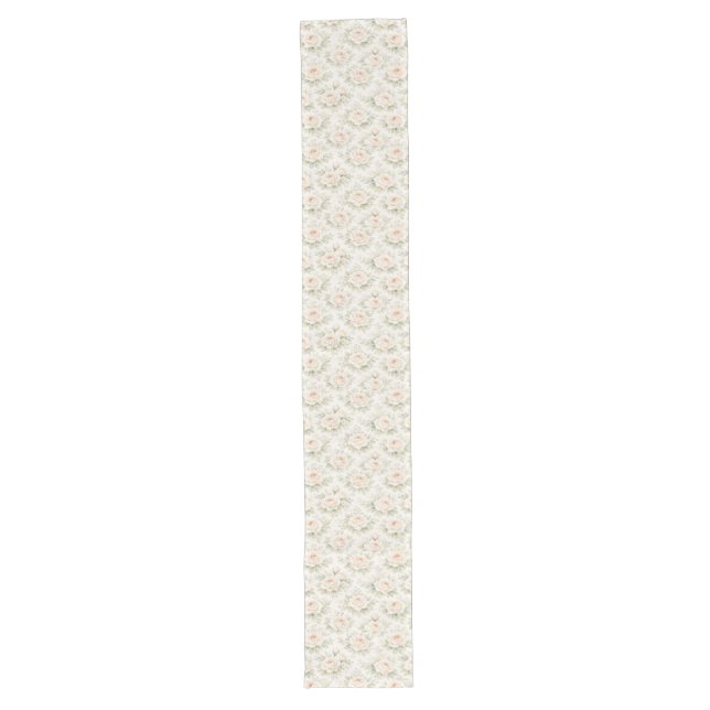 Bridal Floral Pattern Long Table Runner (Front)