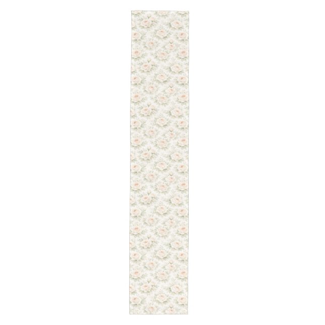 Bridal Floral Pattern Medium Table Runner (Front)
