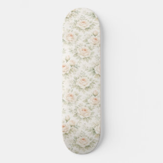 Bridal Floral Pattern Skateboard