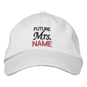 Bridal Future Mrs. Custom Name Embroidered Hat