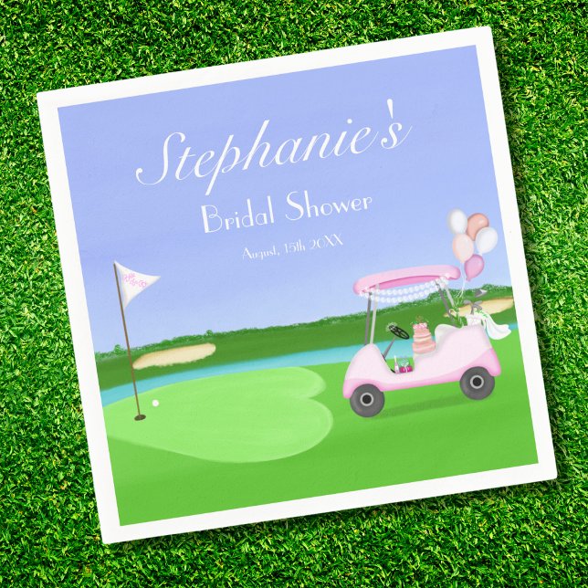  Bridal Golf Bridal Shower Brunch  Napkin (Creator Uploaded)