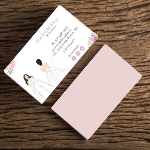 Bridal gown, Bridal stylist, Business Card