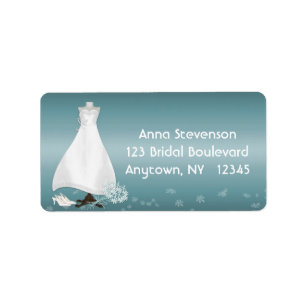 Bridal Gown Turquoise Label