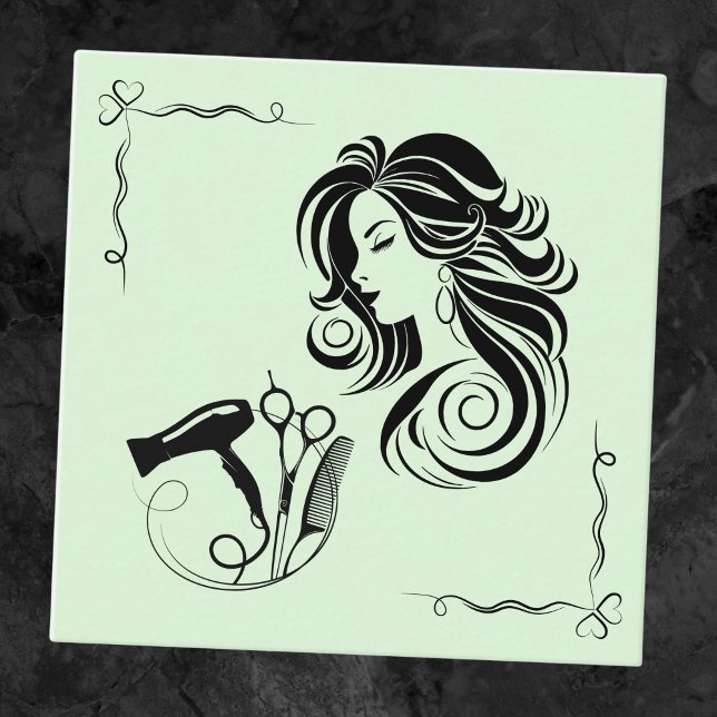 Bridal Hairstylist  Square Business Card (Creator Uploaded)