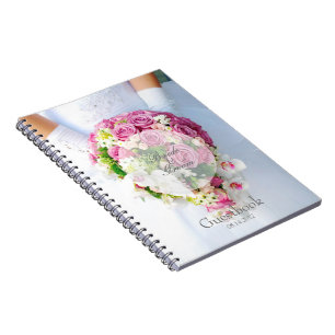 Bridal Lace Flower modifiable livre d'invité maria