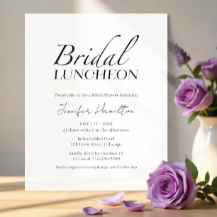 Bridal Luncheon Black & White Bridal Shower