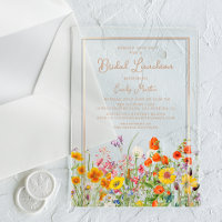 Bridal Luncheon Boho Wild Flowers Bridal Shower