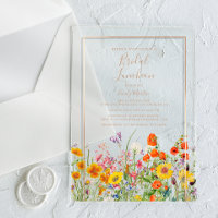 Bridal Luncheon Boho Wild Flowers Bridal Shower 