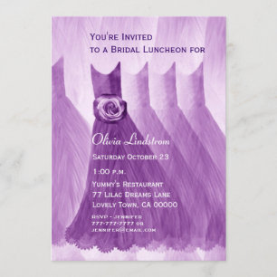 Bridal Luncheon Pretty Bridesmaid Dresses Invitation