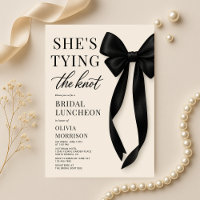 Bridal Luncheon She's Tying The Knot Bow 