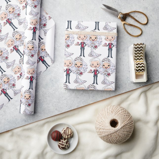 Bridal Or Wedding Wrapping Paper (Crafts)