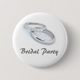 Bridal Party 2 Inch Round Button