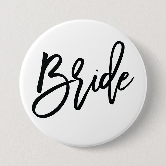 Bridal Party BRIDE Button / Pin (Front)